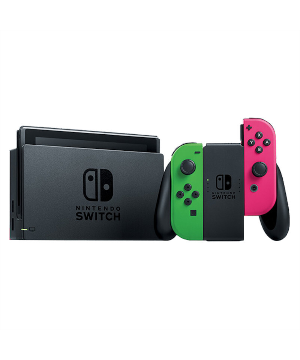 Nintendo Switch - Green & Pink - Refurbished B